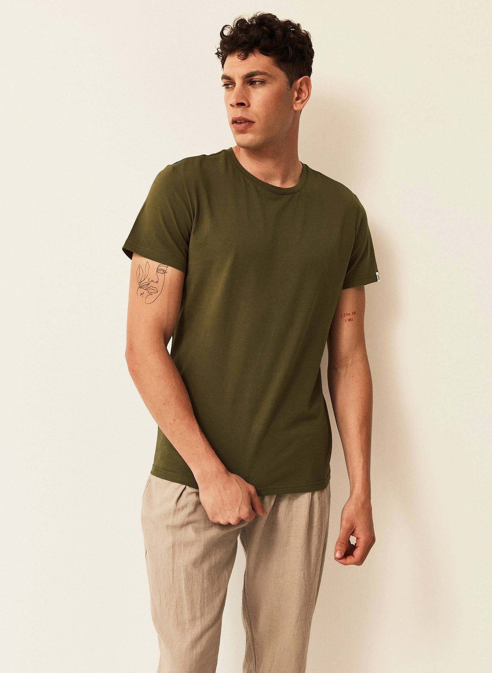 Double M - Wholesale T-Shirt - Men's - DARK GREEN T-SHIRT2