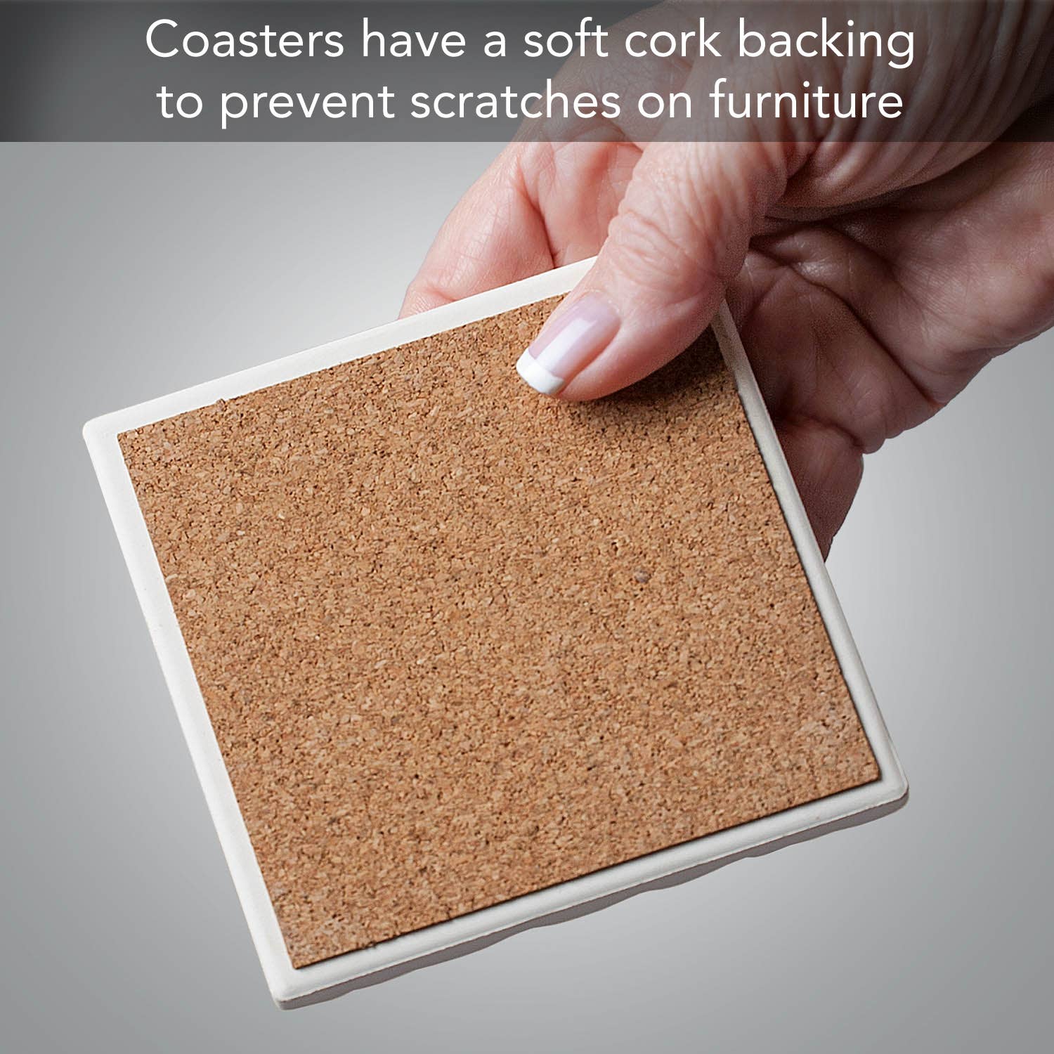 Conimar Promotions - Wholesale Coasters - Beach Soul 4 Pack Stone Coasters in Wooden Holder  6