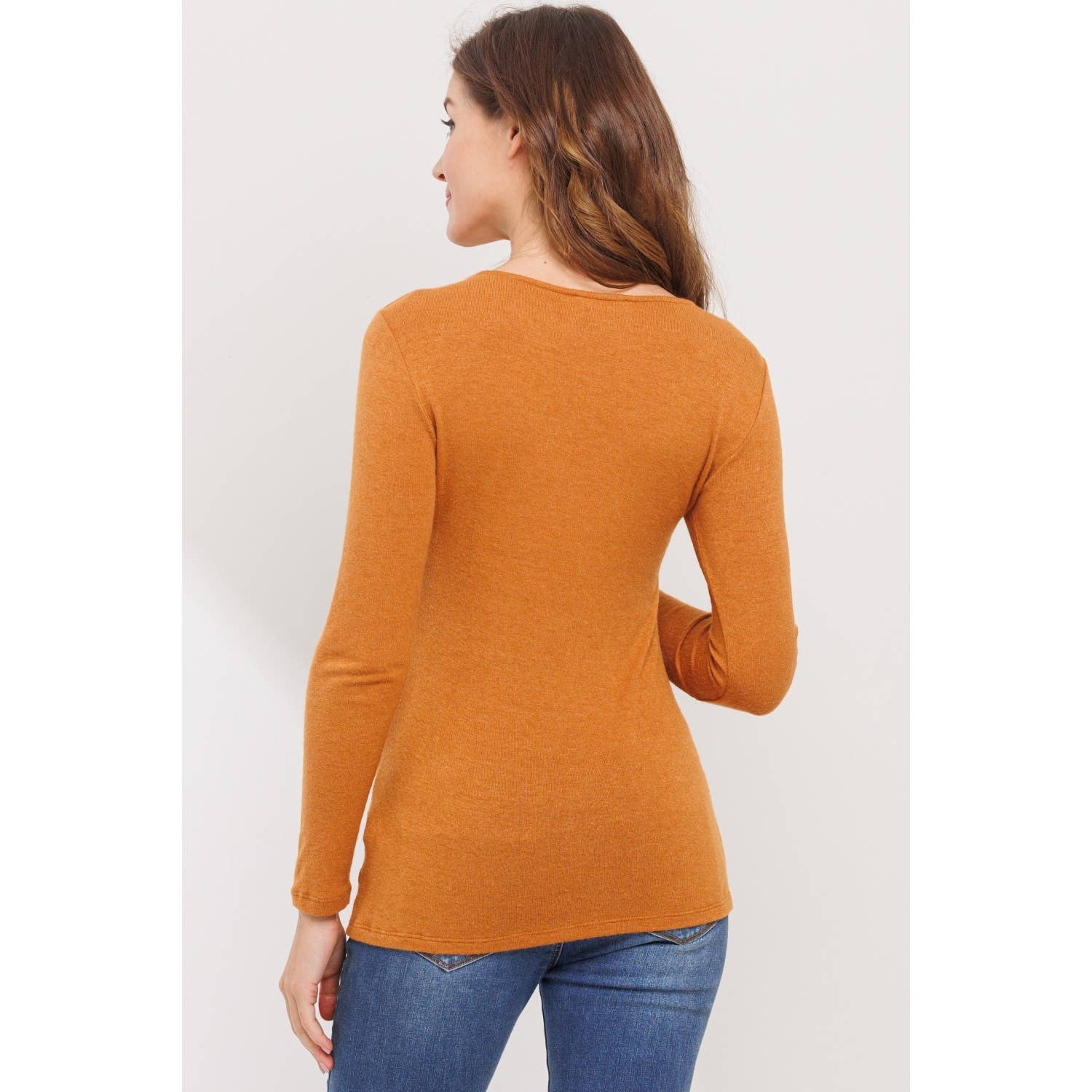 Hello Miz – Top - Maternidade por atacado – Top de Amamentação de Manga Comprida com Torção Frontal10