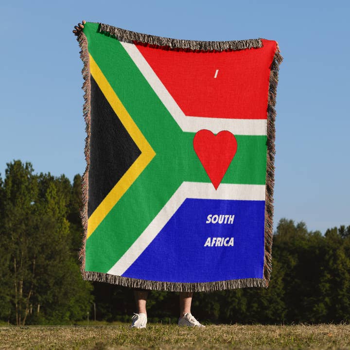 3dRose - Wholesale Throw Blanket - 3dRose, I Love South Africa, Blanket1