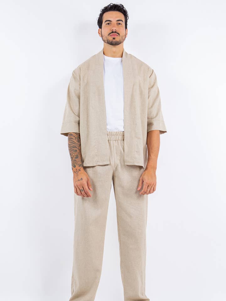 Manuel Linen Pant for wholesale by Betsy Moss