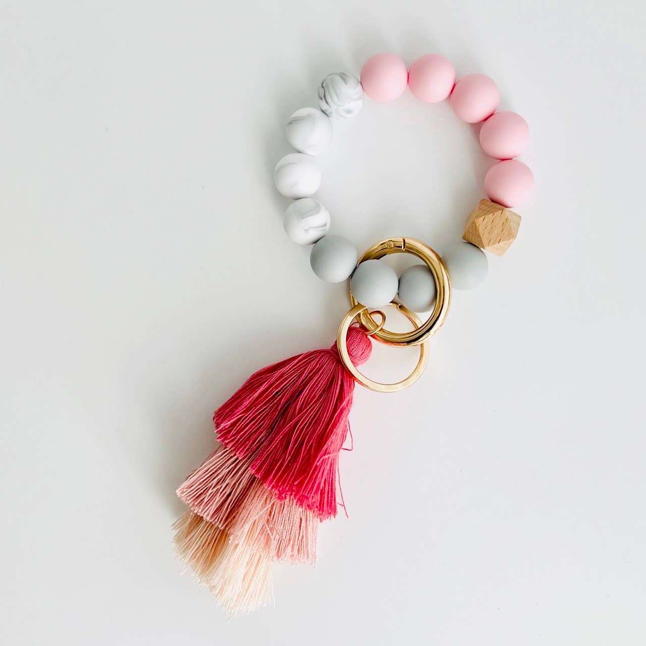 Tiny Gift Society - Vendita all'ingrosso Bracciale portachiavi - Portachiavi a bracciale | portachiavi da polso in silicone | nappa a strati6