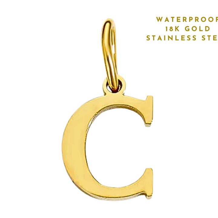 Charms Lettre C | Charms pour la vente par Coco Luna Collection