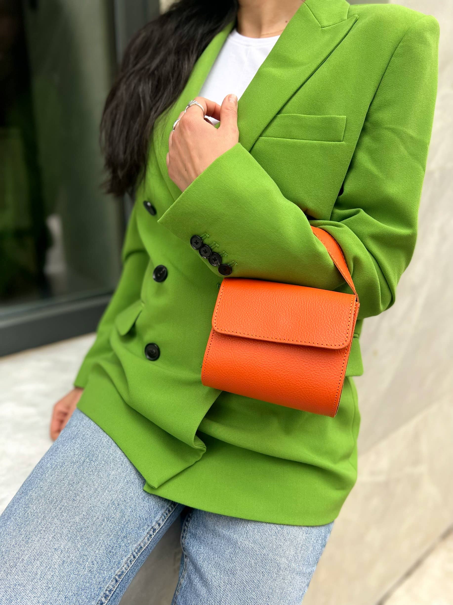 Christina Christi - Wholesale Handtas met handvat - Dames - Kleine portemonnee dames, leren tas, tas met handvat aan de bovenkant, handtas, gif7