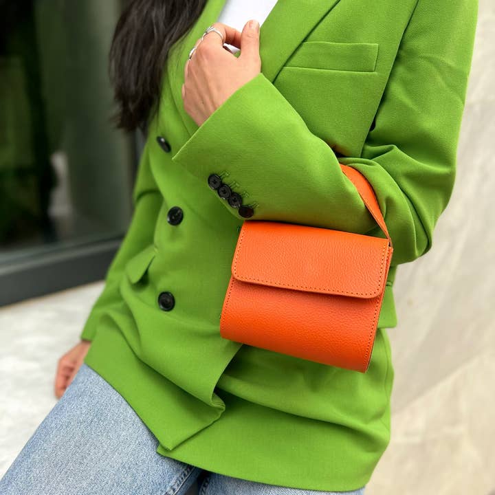 Christina Christi - Wholesale Handtas met handvat - Dames - Kleine portemonnee dames, leren tas, tas met handvat aan de bovenkant, handtas, gif7