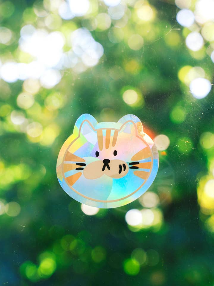 Katten Zonnevanger Sticker Regenboog Raamsticker voor wholesale door Ten By Ten