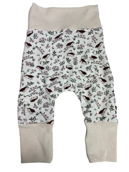 Pantalón evolutivo con motivos de flores y oisaux para venta al por mayor de Bébé Fafa