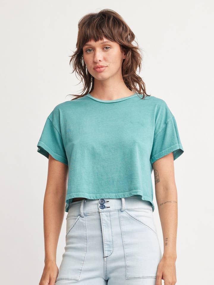 Drew Crop T-shirt för wholesale av Self Contrast