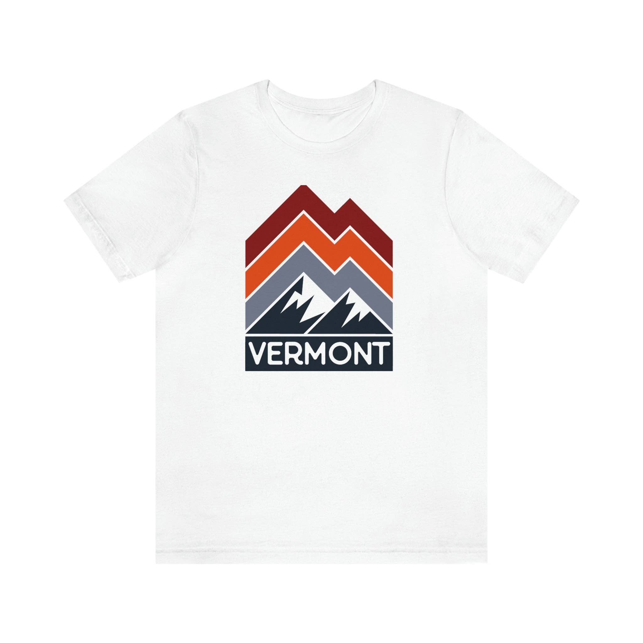 Hey Mountains - Wholesale Screen Printed T-Shirt - Unisex - Vermont T-Shirt - Retro Mountain Unisex Vermont Shirt2