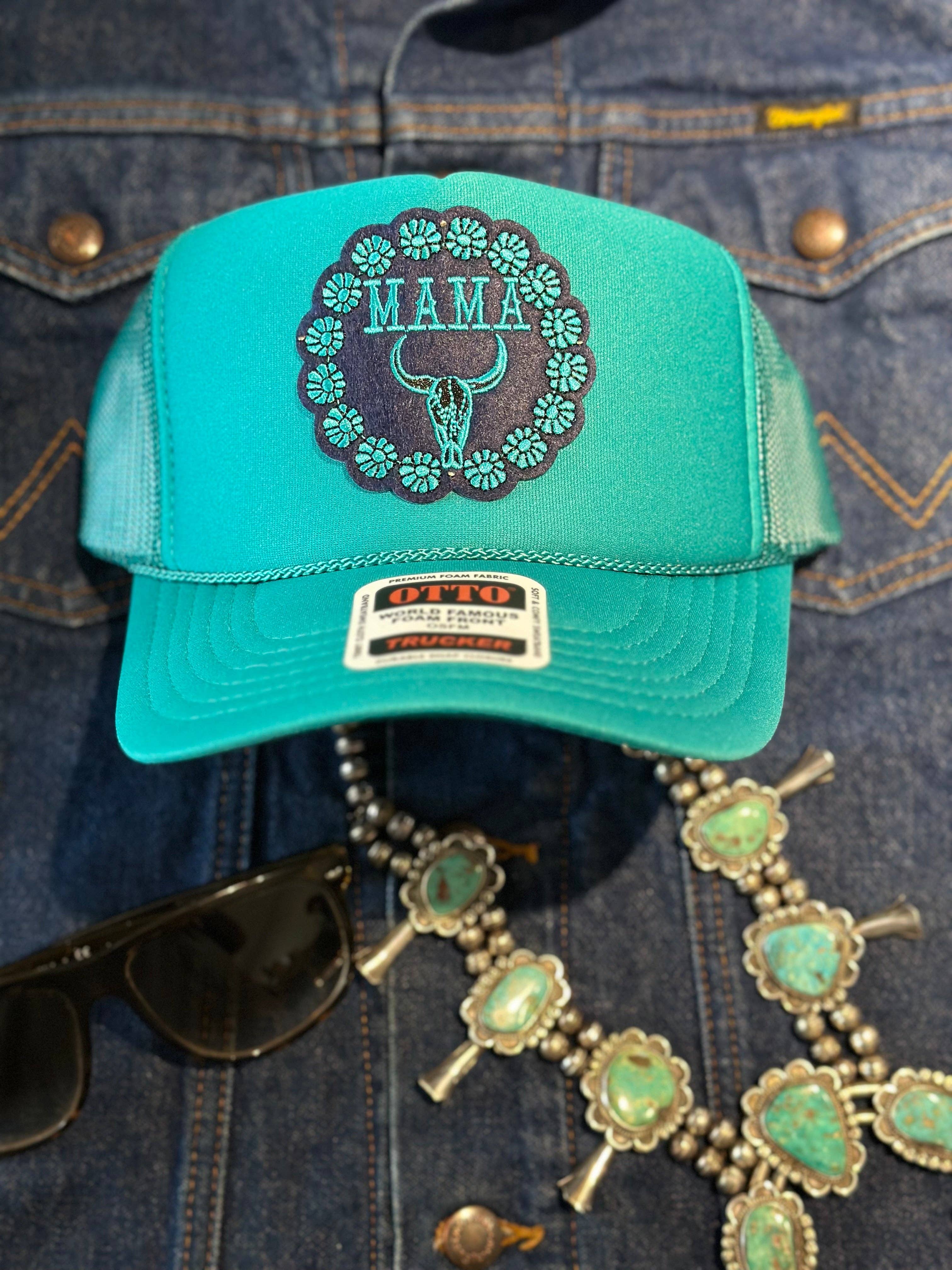 High Ho Silversmithing - Wholesale Trucker Hat - Women's - MAMA STEER HEAD TRUCKER HAT0