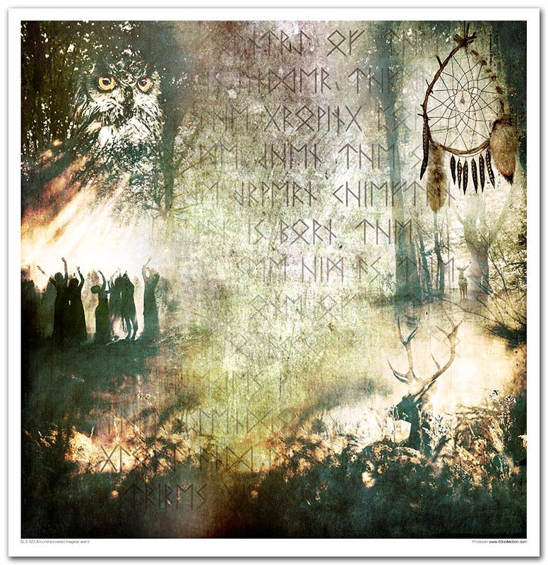 ITD Collection - Vendita all'ingrosso Scrapbooking - SLS-023 - set 11 pezzi x 310x320 mm / 12,2x12,6 in - 200 GSM11