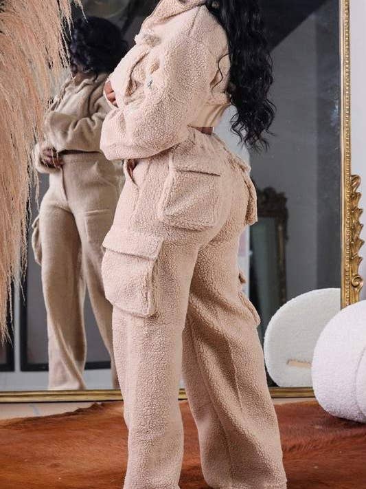 polar fleece jacket and pants set for wholesale by Fashion Combination