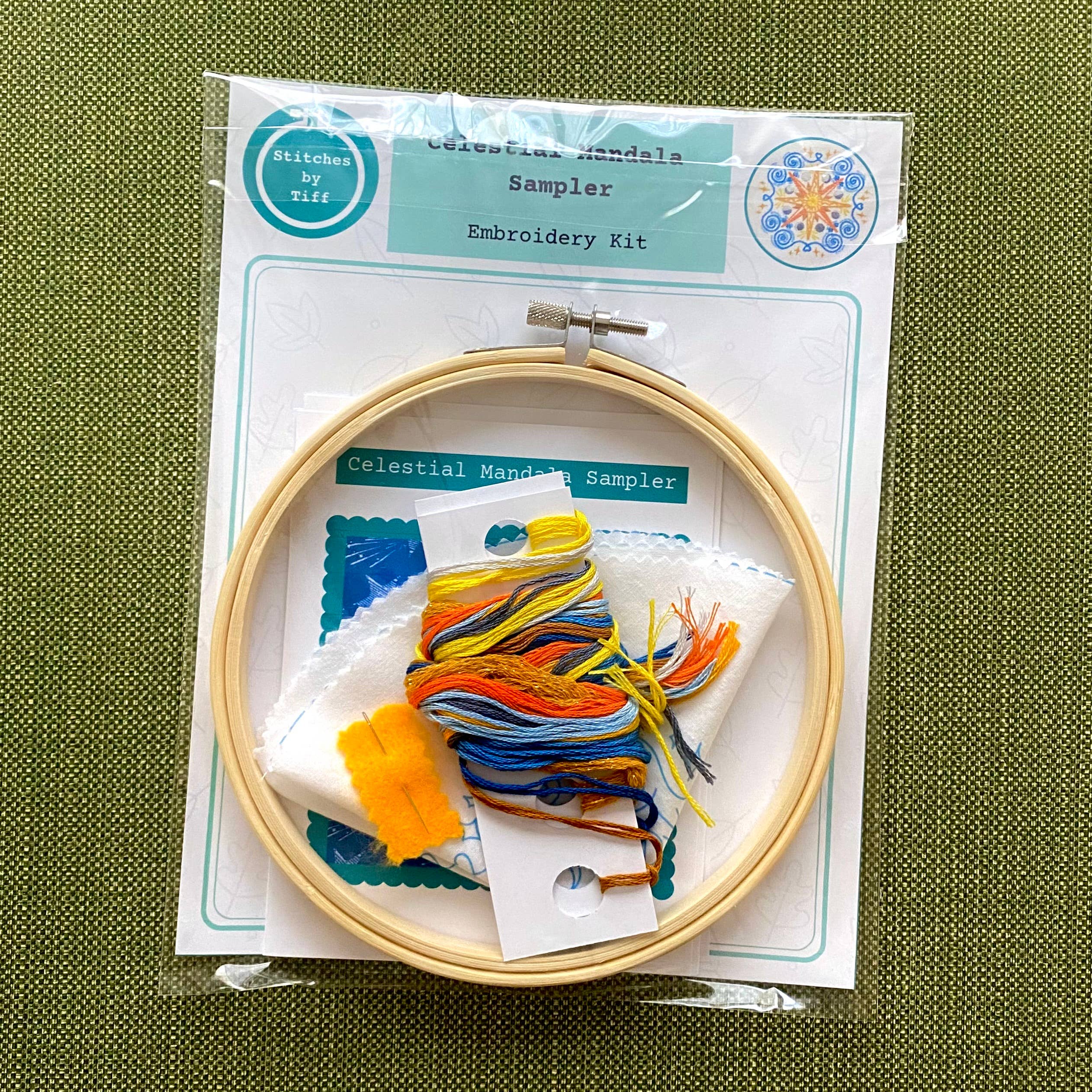 Stitches By Tiff - Wholesale Embroidery/Cross Stitch Supplies - Celestial Mandala Sampler DIY Embroidery Craft Kit2