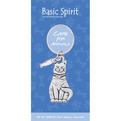 Cat Animal Welfare Keychain for wholesale by Basic Spirit