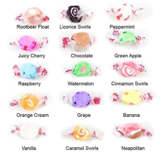 Sunflower Food Company - Wholesale Taffy - Pocketsnak - Assorted Salt Water Taffy - 6 oz. bag