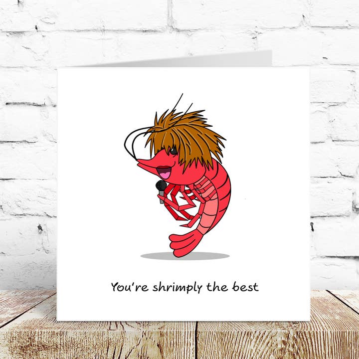 Swizzoo Cards - Wholesale Birthday Card - Funny Simply the Best Card Birthday Valentine's Day Anniversary Exam Card Girlfriend Boyfriend Wife Husband Son Daughter Shrimp Lobster