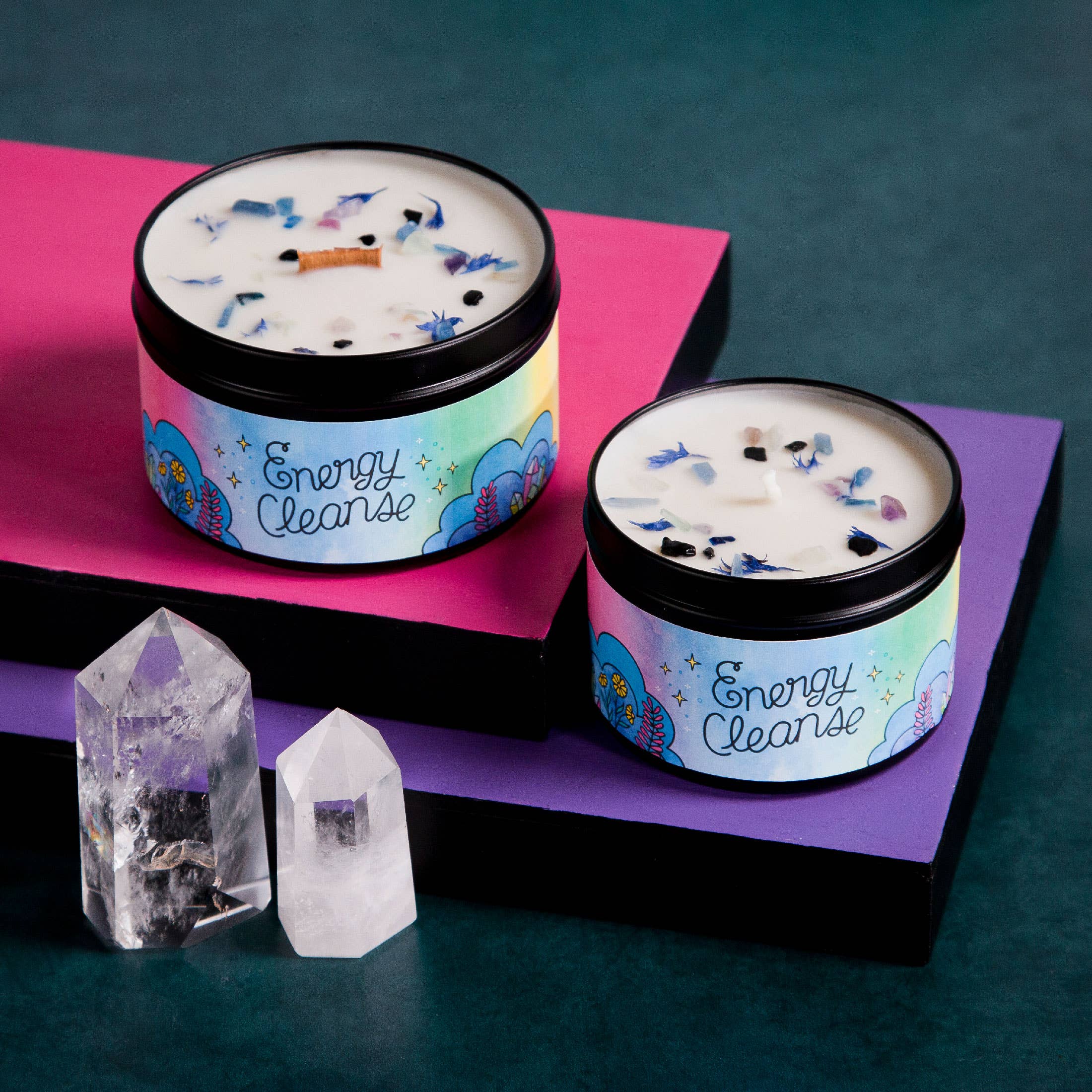 Rachel Beyer - Wholesale Travel Candles - Energy Cleanse Magic Aromatherapy Candle - Citrus & Herb6