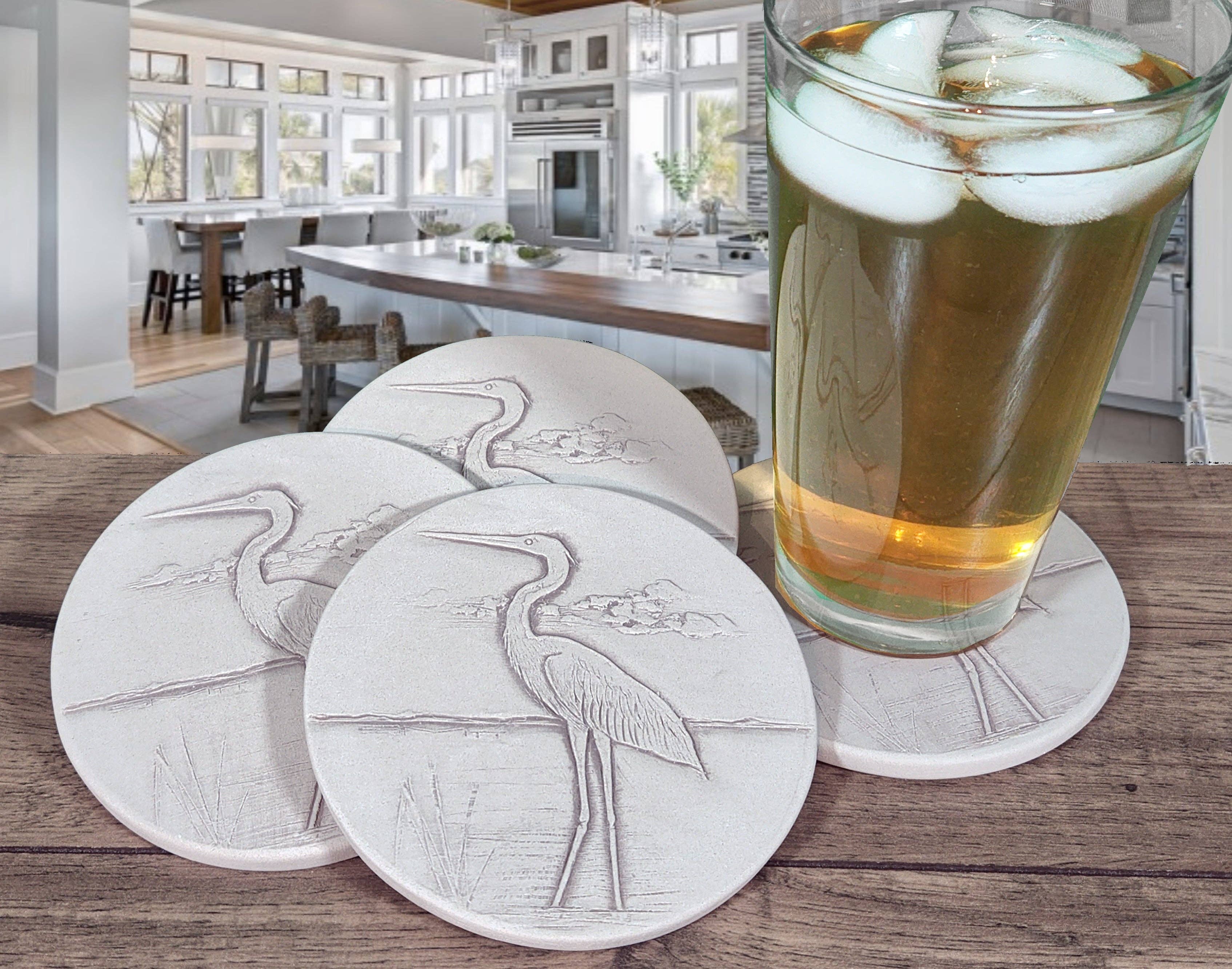 McCarter Coasters - Wholesale Coasters - Heron Drink Coasters1