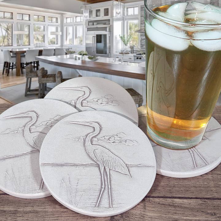 McCarter Coasters - Wholesale Coasters - Heron Drink Coasters1