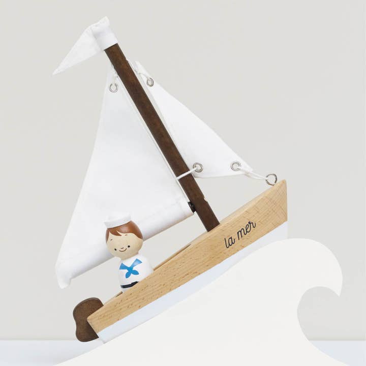 Le Toy Van, Inc. - Wholesale Wood Toy - Kids - Wooden Sailing Boat & Captain5