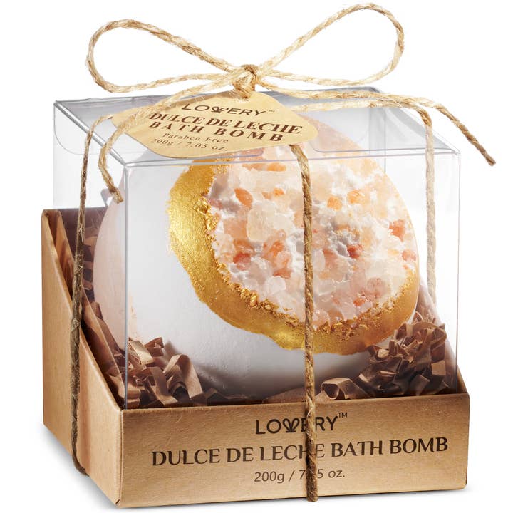 Lovery - Wholesale Bath Bomb/Fizz - Stocking Stuffer Gifts for Adults, Dulce De Leche Bath Bomb
