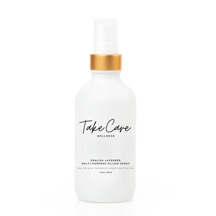 Take Care Wellness - Venta al por mayor Espráis para interior y ropa de cama - Spray de almohada English Lavender (botella de vidrio de lujo)