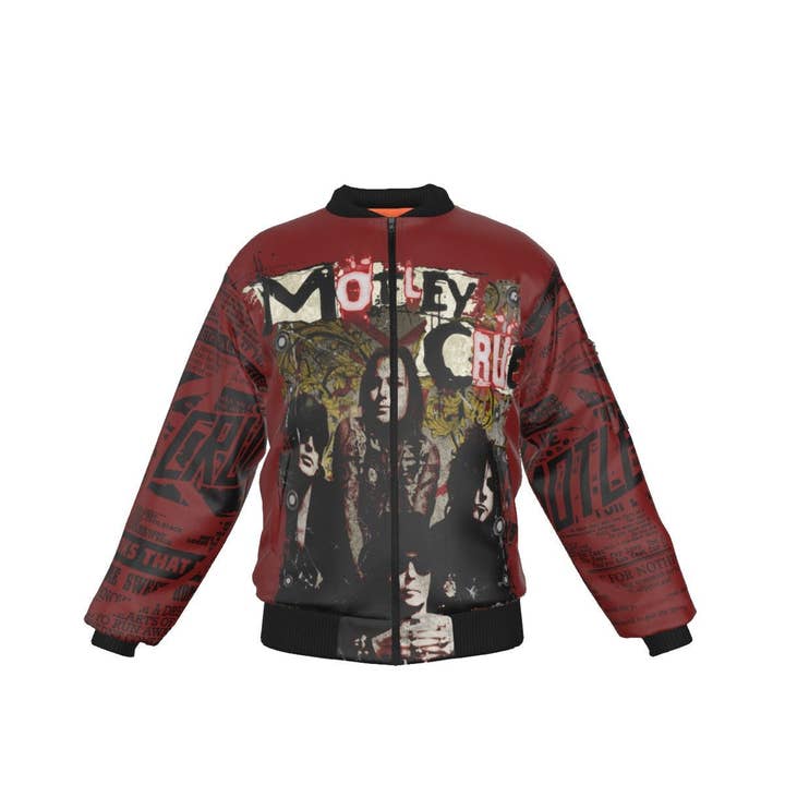 Casaco Bomber Masculino Motley Crue por atacado de Hyper Iconic