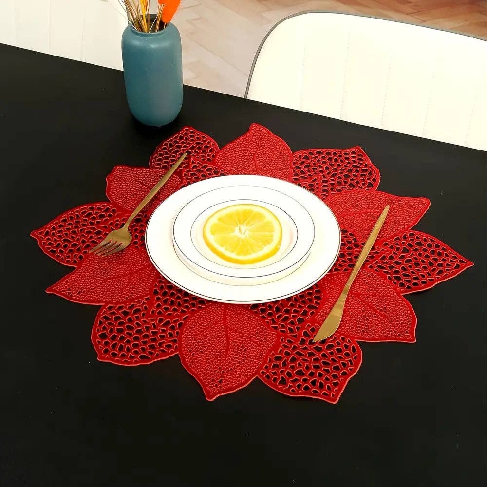 Huis Van Merken - Wholesale Placemat - 4/6/8pcs Christmas Lotus Table Mats1