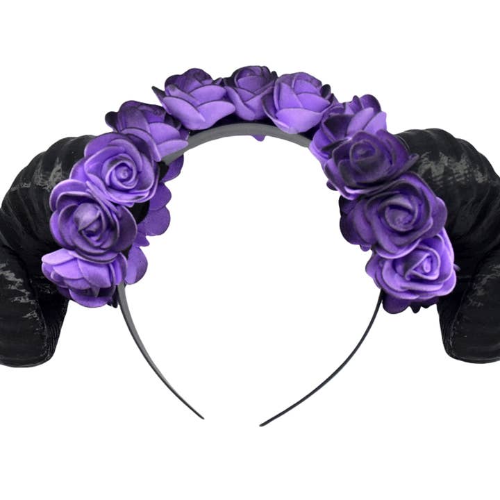 Purple Ram Horns Headband for wholesale by Yumiland