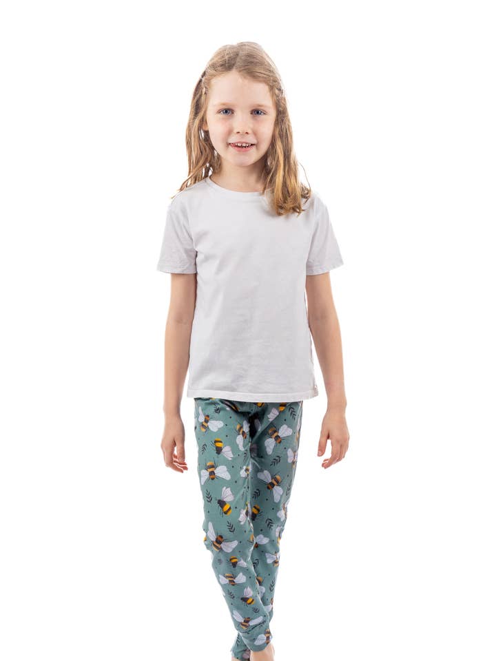Kids Leggings - Busy Bees for wholesale by Frog & Molly