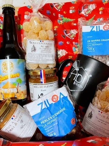 Cesta gourmet navideña para venta al por mayor de Apihappy