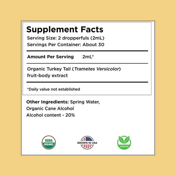 Shroomworks - Wholesale Tincture - Organic Turkey Tail Mushroom Tincture |Immunity |Supplement 1