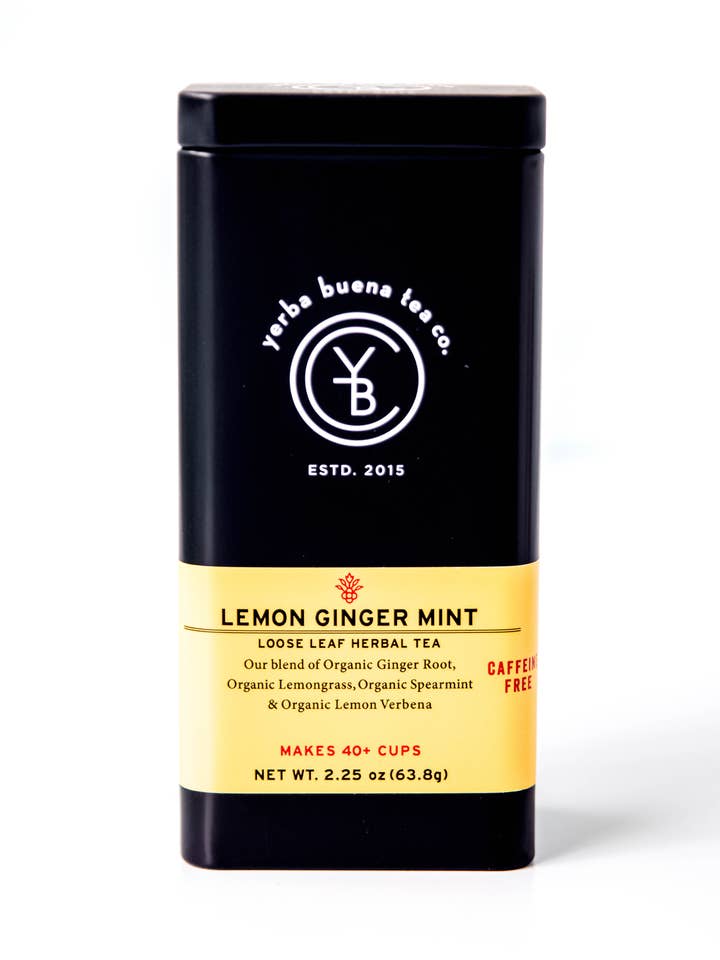 Lemon Ginger Mint | Organic Herbal | Soothe & Refresh for wholesale by Yerba Buena Tea Co.