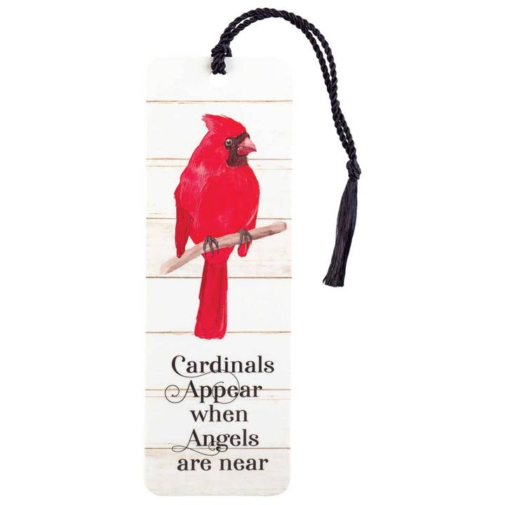 CARDINALS APPEAR WHEN TASSEL BOOKMARK for wholesale by Cottage Garden