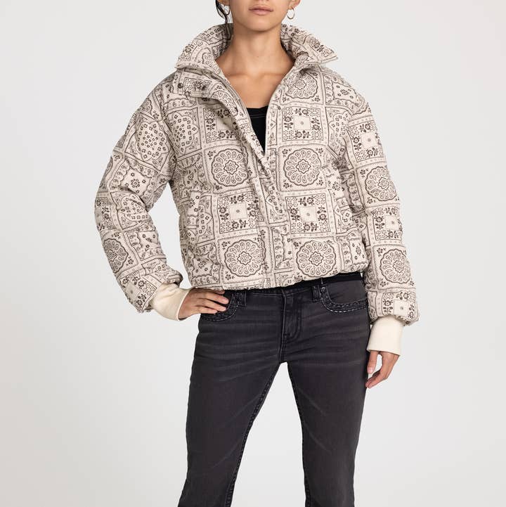 Miss Me - Wholesale Puffer Jacket - Women's - MJ0820L- CORDUROY PUFFER JACKET5