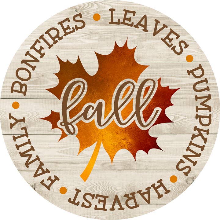 Fall Words MDF Print Style 1 for wholesale by Diverse Woodworking