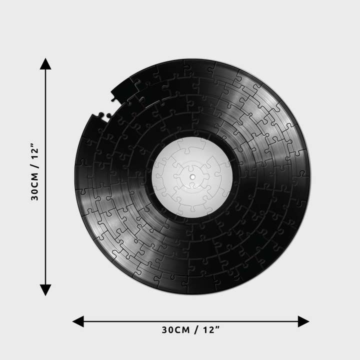 Pikkii - Wholesale Puzzle - Adult - 12" Vinyl Record Jigsaw Puzzle | Personalised Music Gift6