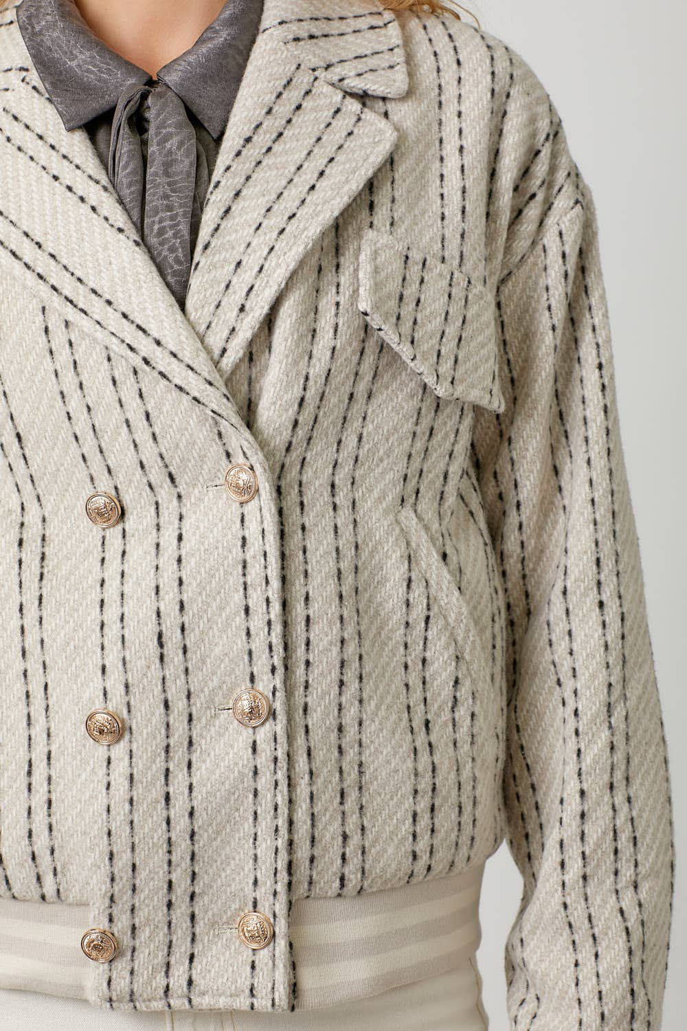 Mystree – wholesale Bomberjacka - Dam – 60732 Bomberjacka med ränder13