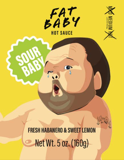 Peach Bum (medium) – Fat Baby Hot Sauce