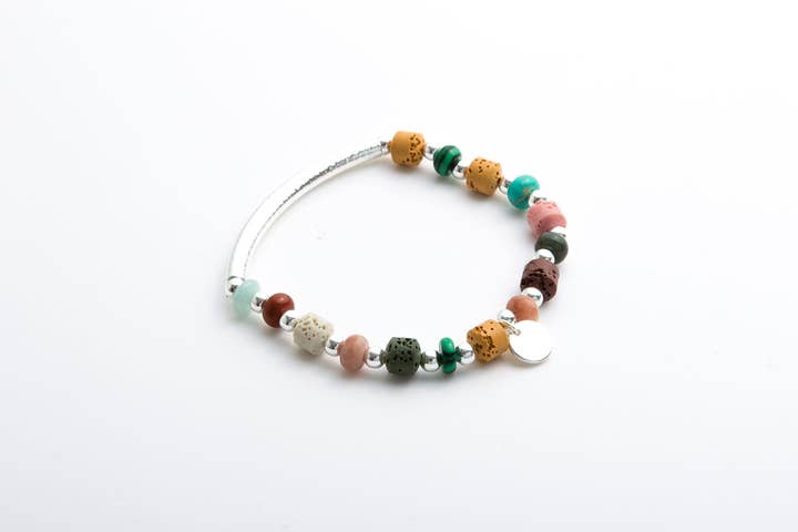 Bracciale con pietre colorate per la vendita all'ingrosso da parte di Accessoires by KHB