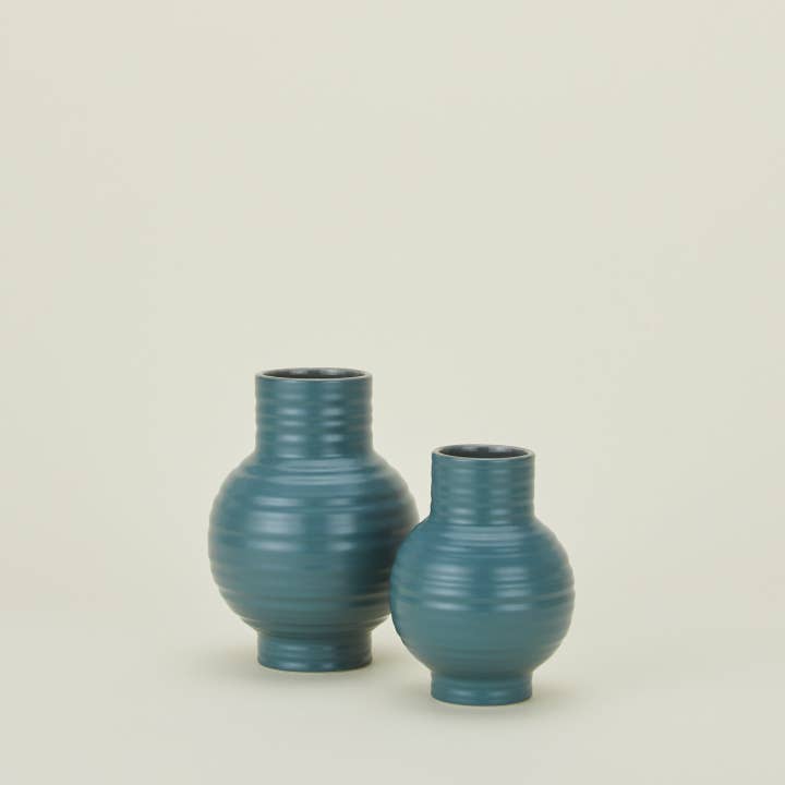 Hawkins New York - Wholesale Vase - ESSENTIAL CERAMIC VASE - PEACOCK1