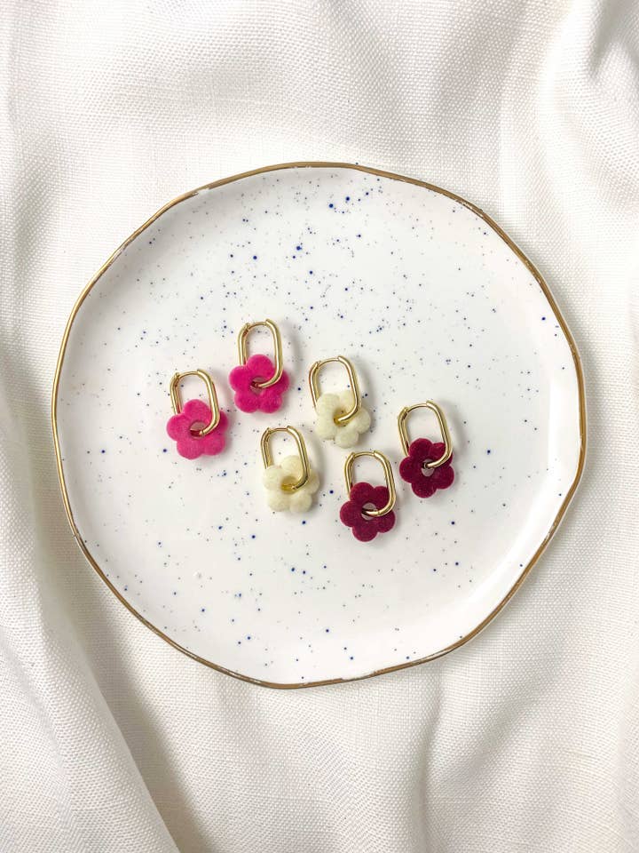 Pendientes de Aro Daisy Dream (varios colores) para venta al por mayor de Tacklebox Jewelry