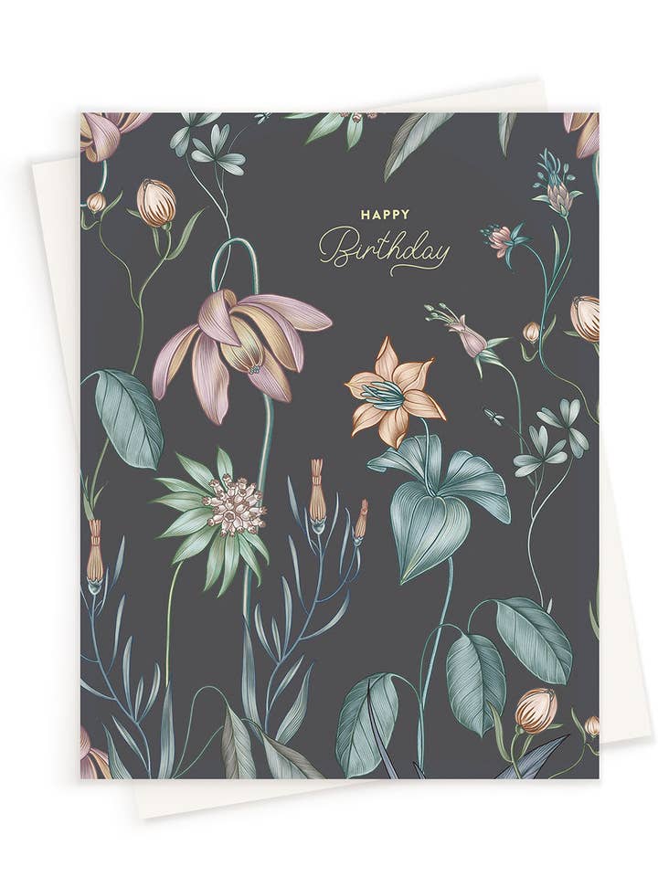 Happy Birthday | New Blooms | Greeting Card for wholesale by LINNA