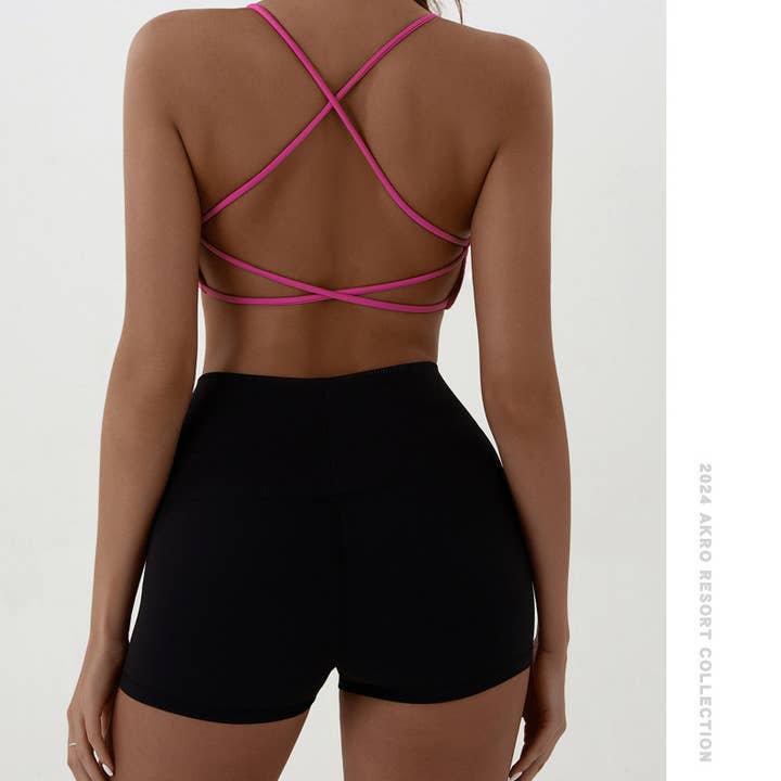 Sodalemon - Wholesale Sports Bra - Women's - Cross-Back Racer Sports Bra2