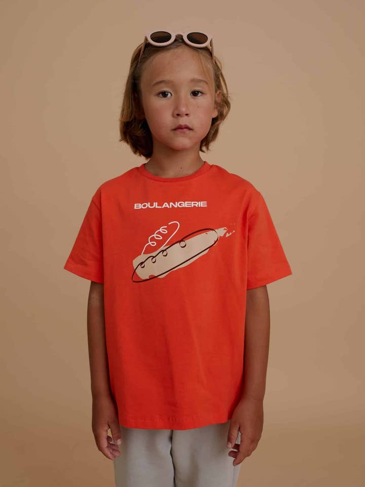 BOULANGERIE T-SHIRT MED KORTE ÆRMER for engroshandel hos OXOX CLUB