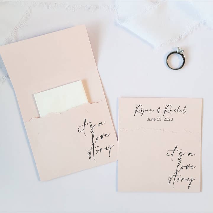 Where There Is Love - Wholesale Origami/Kirigami paper - Wedding Tissue Packets for Guest | It's A Love Story - Swift5