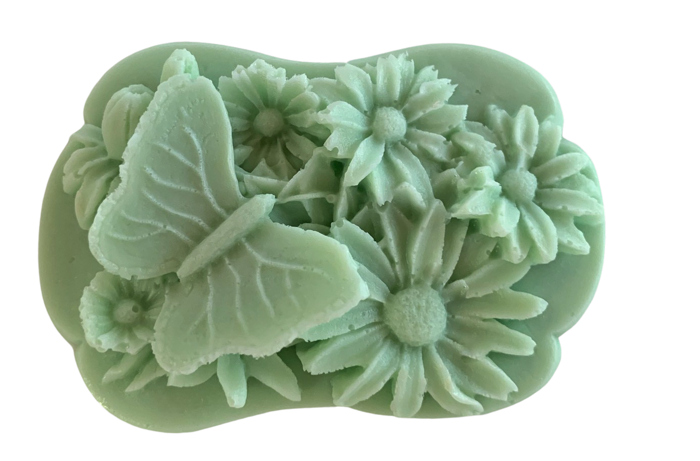 Plunk Soap and Candle Company – wholesale Bar Soap – 3D Butterfly and Flowers Bar of Soap2