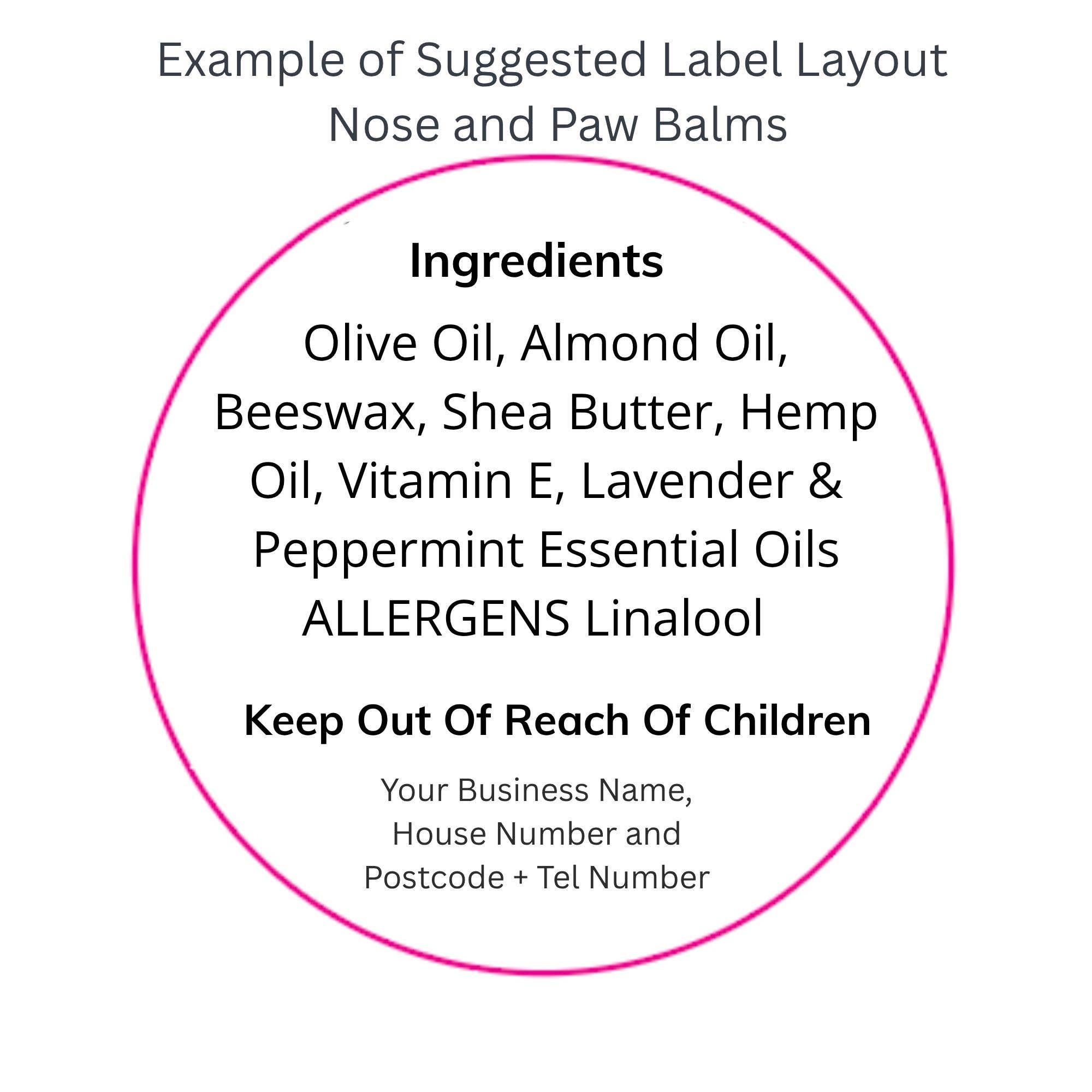 The Dog and I – wholesale Pet balm – Dog – Unlabelled Scented Nose & Paw Balm For Dogs. DIY  labels. UK3