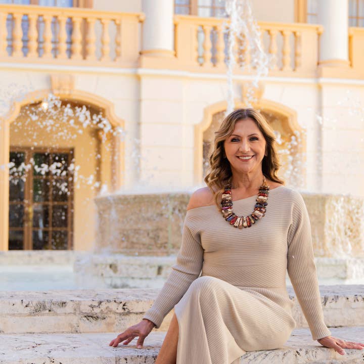 Organic Tagua Jewelry - Wholesale Beaded/Pearl Necklace - Ursula Necklace4