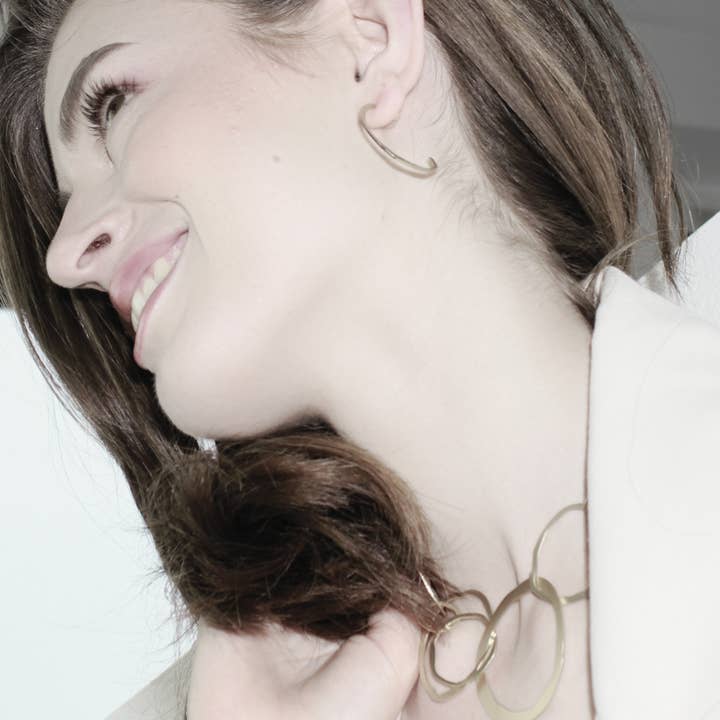 Dansk Copenhagen - Wholesale Hoop Earrings - Elysian IN:STORE Hoop Earring Gold Plating4